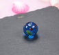 Vintage Phoenix Eye Lampwork Glass Beads 20mm Round 10pcs 15