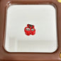 Painted Cherry Acrylic Beads 18mm Baking Labub Kitty Pattern 10pcs 3