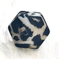 14mm printed hexagon beads-1