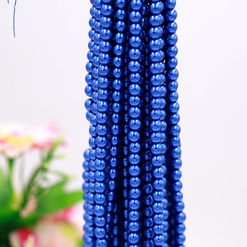 Pearl Glass Beads 8mm Imitation Lustrous Pastel Mixed 1000pcs 3