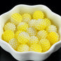 Two-Color Gradient Waxberry Acrylic Beads 12mm Imitation Pearl ABS Plastic 80pcs 9
