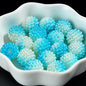 Two-Color Gradient Waxberry Acrylic Beads 12mm Imitation Pearl ABS Plastic 80pcs 15