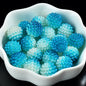 Two-Color Gradient Waxberry Acrylic Beads 12mm Imitation Pearl ABS Plastic 80pcs 16