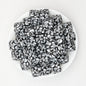 Geometric Pattern 13.5mm Square Silicone Beads with 2.5mm Hole 50pcs 6
