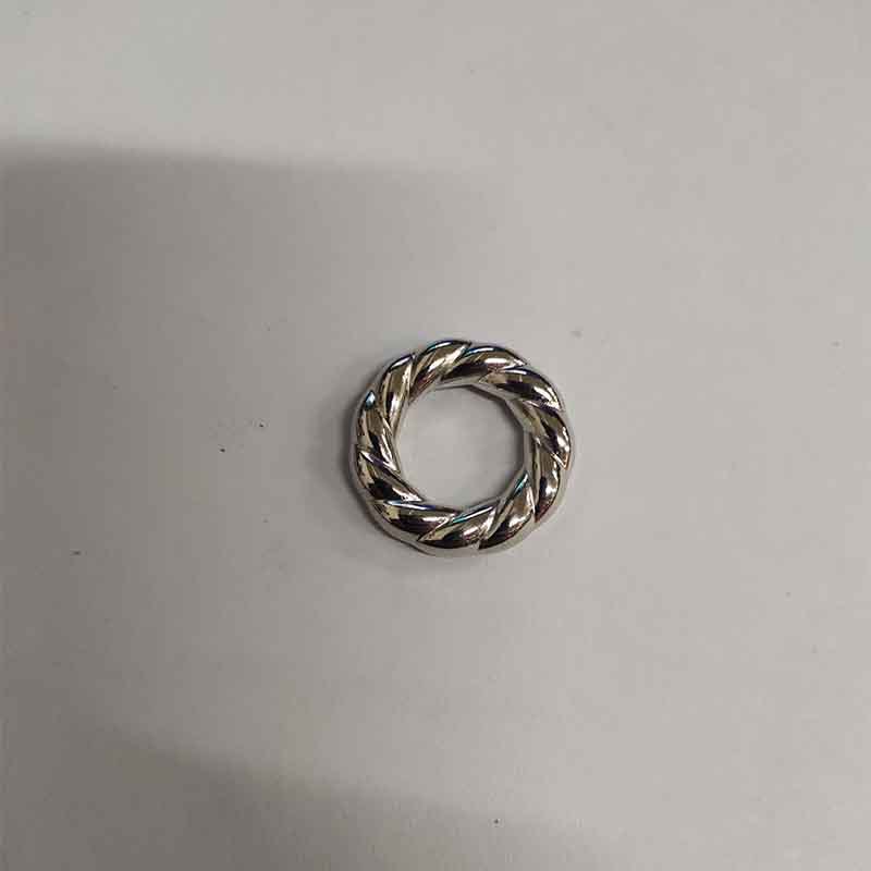Braided Ring Acrylic Beads 25mm Gold Tone CCB Plastic Spacer 100pcs 2