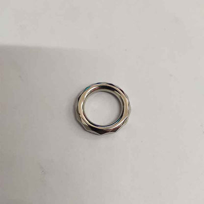 Faceted Ring Acrylic Beads 23mm Silver CCB Plastic Spacer 100pcs