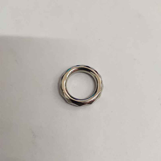 Faceted Ring Acrylic Beads 23mm Silver CCB Plastic Spacer 100pcs