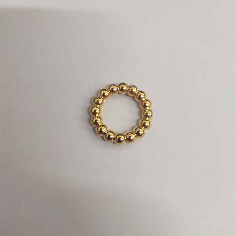 Bubble Ring CCB Plastic Spacer Acrylic Beads 24mm Polished Gold 100pcs