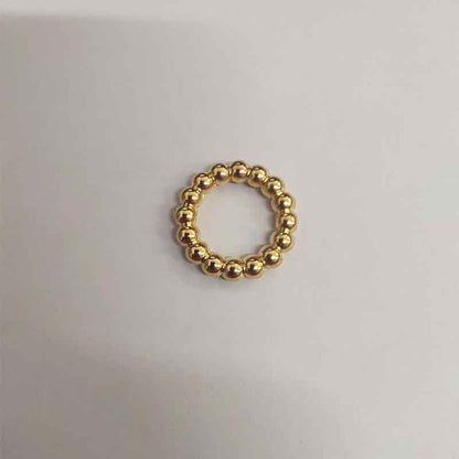 Bubble Ring CCB Plastic Spacer Acrylic Beads 24mm Polished Gold 100pcs