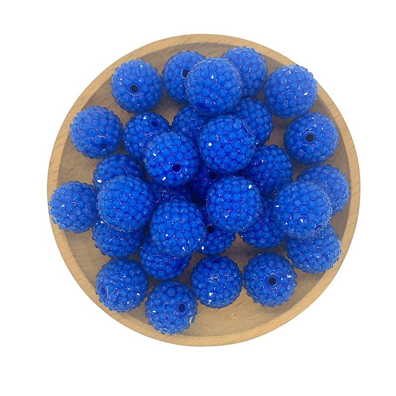 Bubblegum Round Rhinestone Beads 20mm Acrylic Transparent 50pcs 4