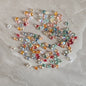 Czech Glass Teardrop Shaped Beads 6x8mm Iridescent Finish 2pcs 16