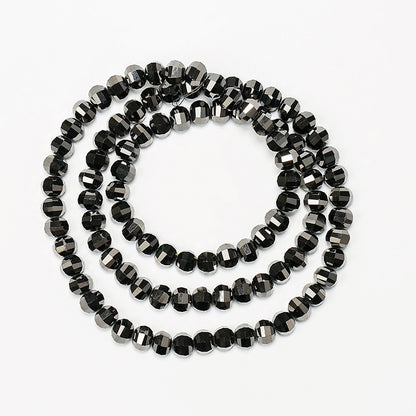 Electroplated Faceted Glass Beads 8mm Multi-Dimensional Sparkling 50pcs 15