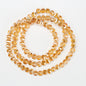 Electroplated Faceted Glass Beads 8mm Multi-Dimensional Sparkling 50pcs 18