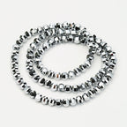 Electroplated Faceted Glass Beads 8mm Multi-Dimensional Sparkling 50pcs 6