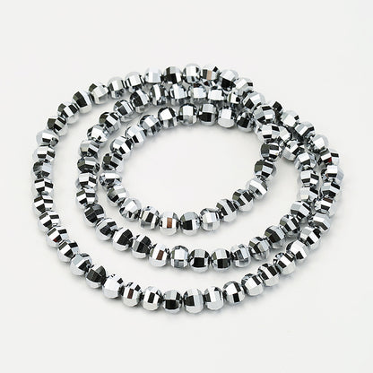 Electroplated Faceted Glass Beads 8mm Multi-Dimensional Sparkling 50pcs 6