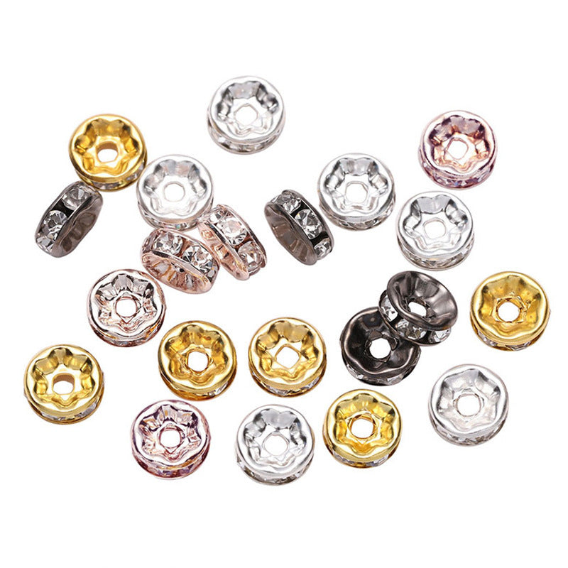Rhinestone Round Spacer Beads 10mm 50pcs 3