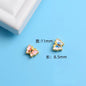 Butterfly Metal Beads 13mm Painted Double-Sided Zinc Alloy 10pcs 6