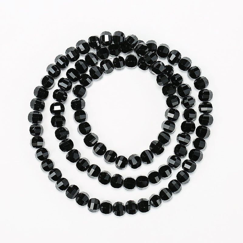 Electroplated Faceted Glass Beads 8mm Multi-Dimensional Sparkling 50pcs 11