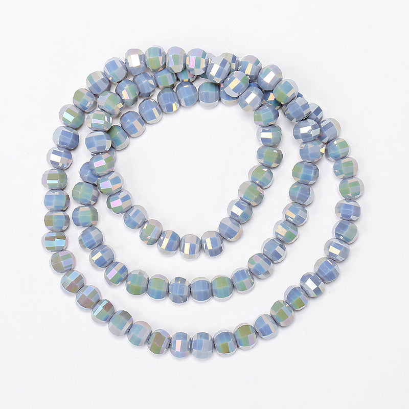 Electroplated Faceted Glass Beads 8mm Multi-Dimensional Sparkling 50pcs 13
