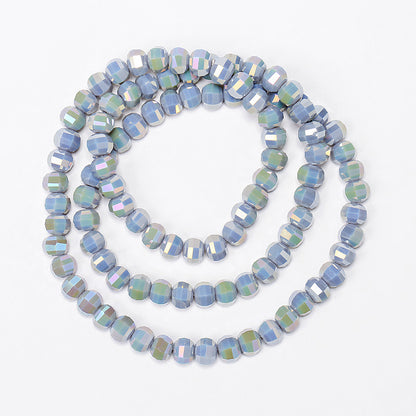 Electroplated Faceted Glass Beads 8mm Multi-Dimensional Sparkling 50pcs 13
