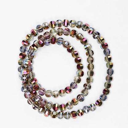 Electroplated Faceted Glass Beads 8mm Multi-Dimensional Sparkling 50pcs 20