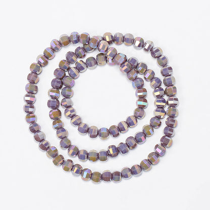 Electroplated Faceted Glass Beads 8mm Multi-Dimensional Sparkling 50pcs 19