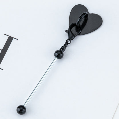 Beadable Metal Cup Charms Heart-shaped
