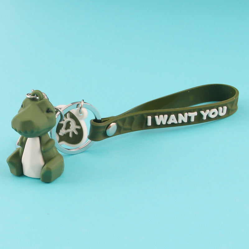 PVC Animal Keychain Cute Pastel Wild Animal Charm 7