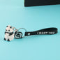PVC Animal Keychain Cute Pastel Wild Animal Charm 11