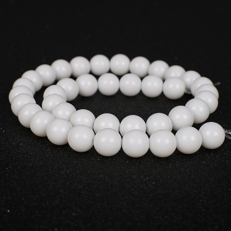 Color Transparent Glass Beads 4mm Vibrant Round Smooth 98pcs 21