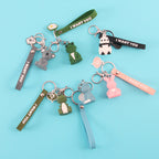 PVC Animal Keychain Cute Pastel Wild Animal Charm 2