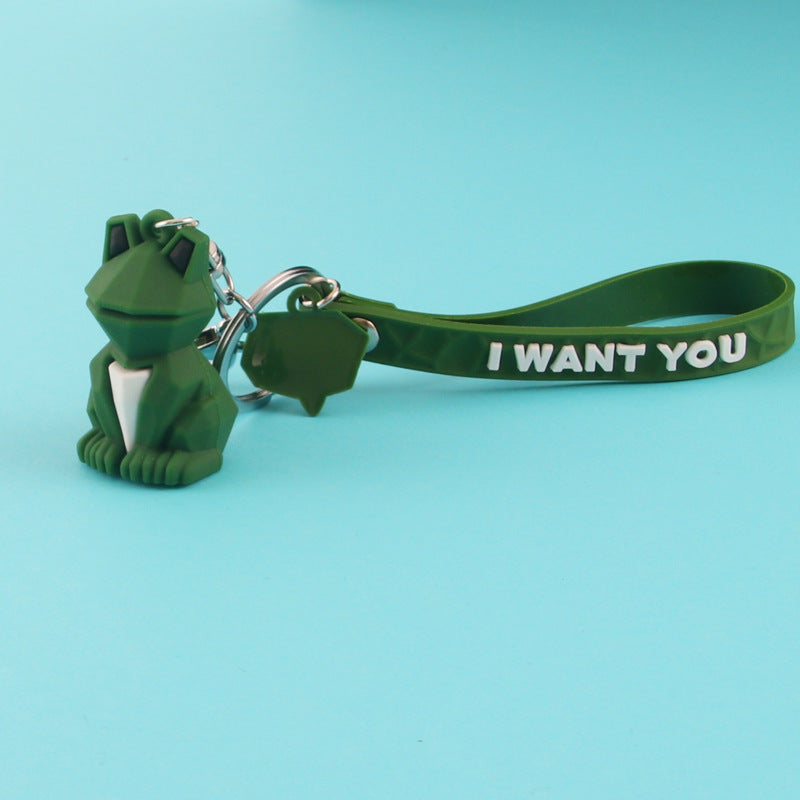 PVC Animal Keychain Cute Pastel Wild Animal Charm 9