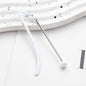Beadable Bookmark Metal Curved Design Shiny Bead Ends Multicolor 19