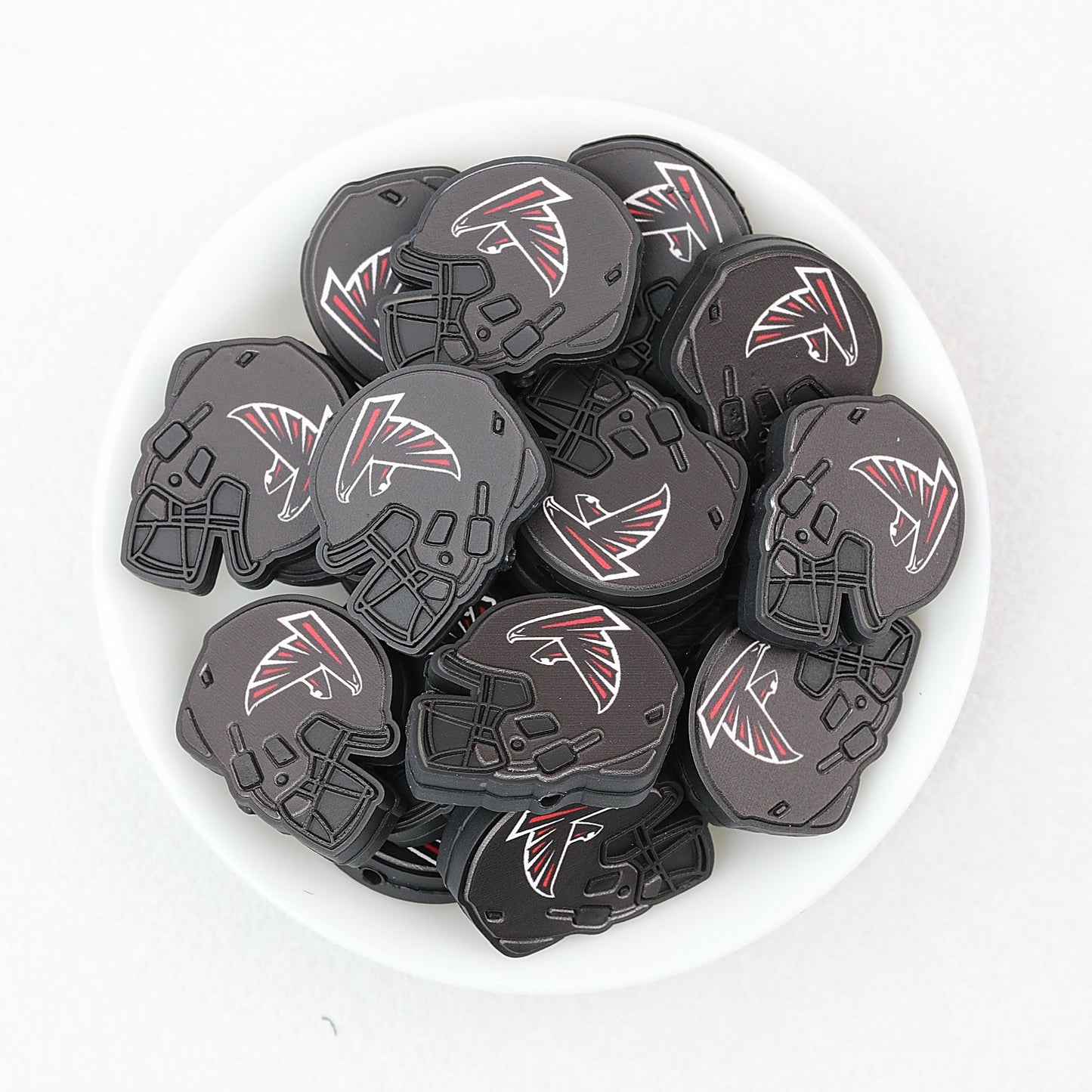 NFL Teams Silicone Focal Beads Football Helmet Design 20pcs - Team 2