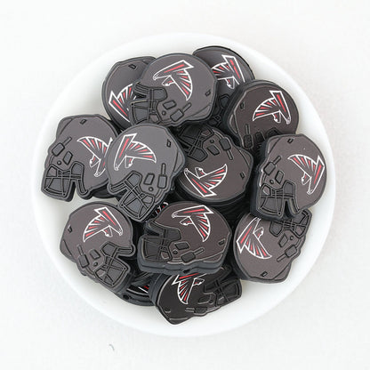 NFL Teams Silicone Focal Beads Football Helmet Design 20pcs - Team 2