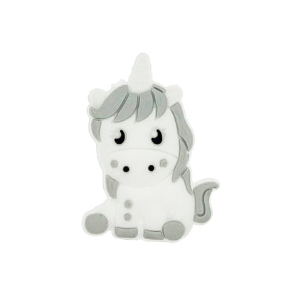 Silicone Focal Beads Unicorn Sitting Pose 20pcs 5
