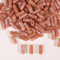 Dual-Color Tube Acrylic Beads 18x7mm Glossy Swirls 200pcs 16