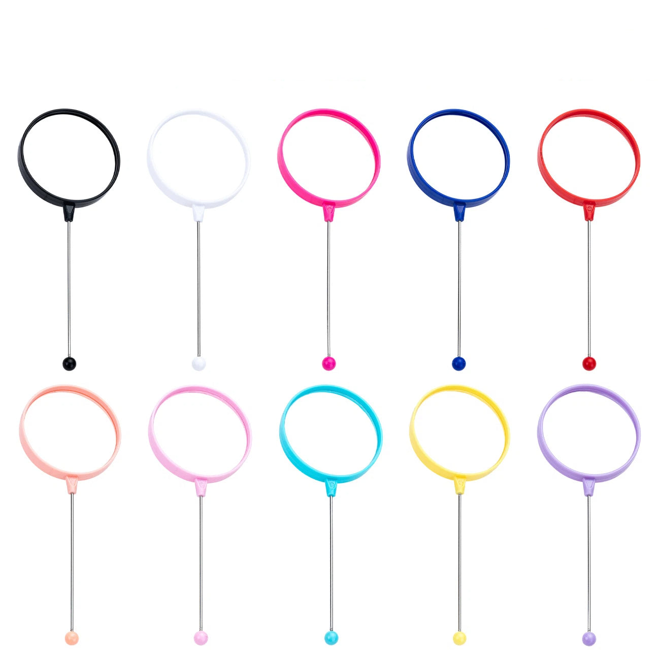 Beadable Magnifiers Handheld Solid Color
