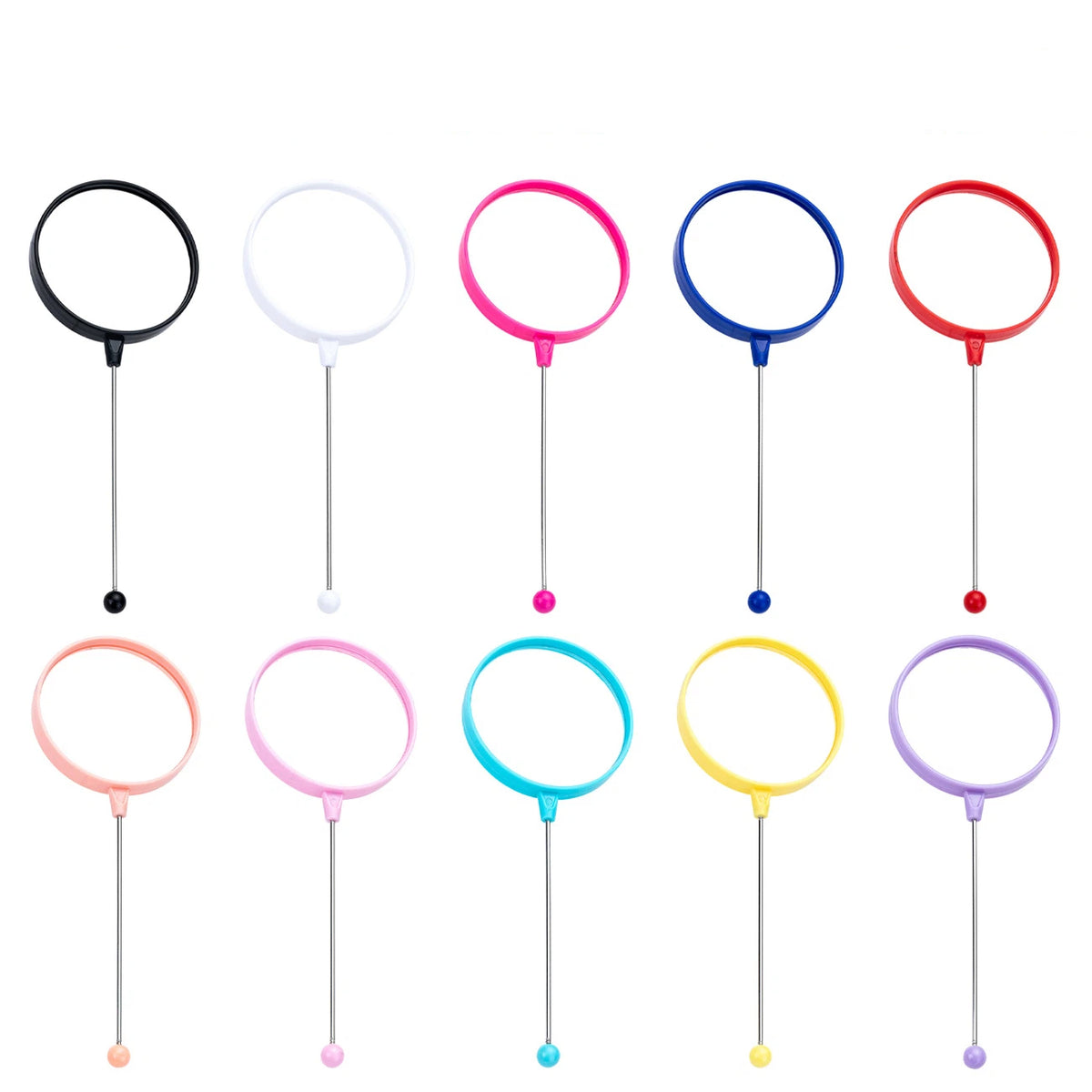 Beadable Magnifiers Handheld Solid Color