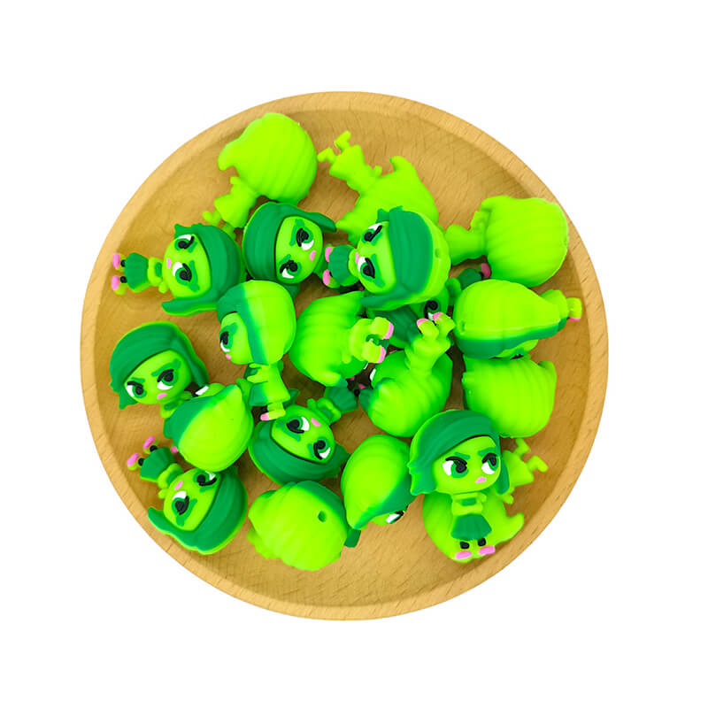 Silicone 3D Focal Beads Inside Out Disgust Crossed Arms Pose 2
