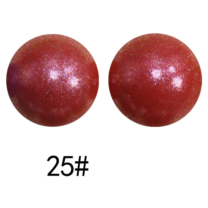 15mm Silicone Beads Sunlight Reactive Color-Shifting Finish 50pcs