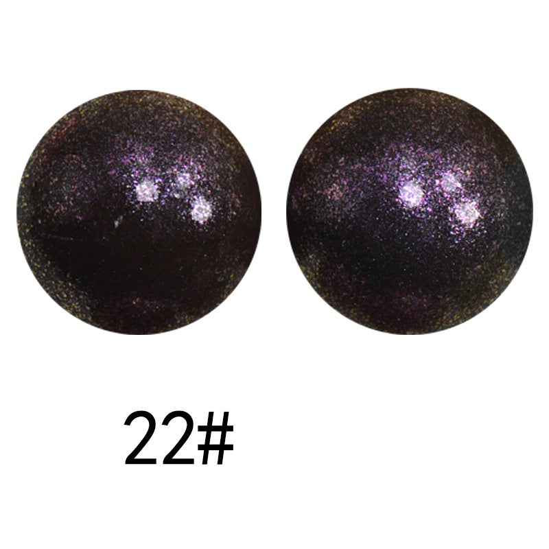 15mm Silicone Beads Sunlight Reactive Color-Shifting Finish 50pcs