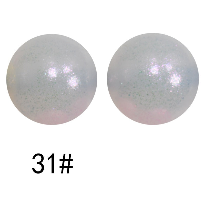 15mm Silicone Beads Sunlight Reactive Color-Shifting Finish 50pcs