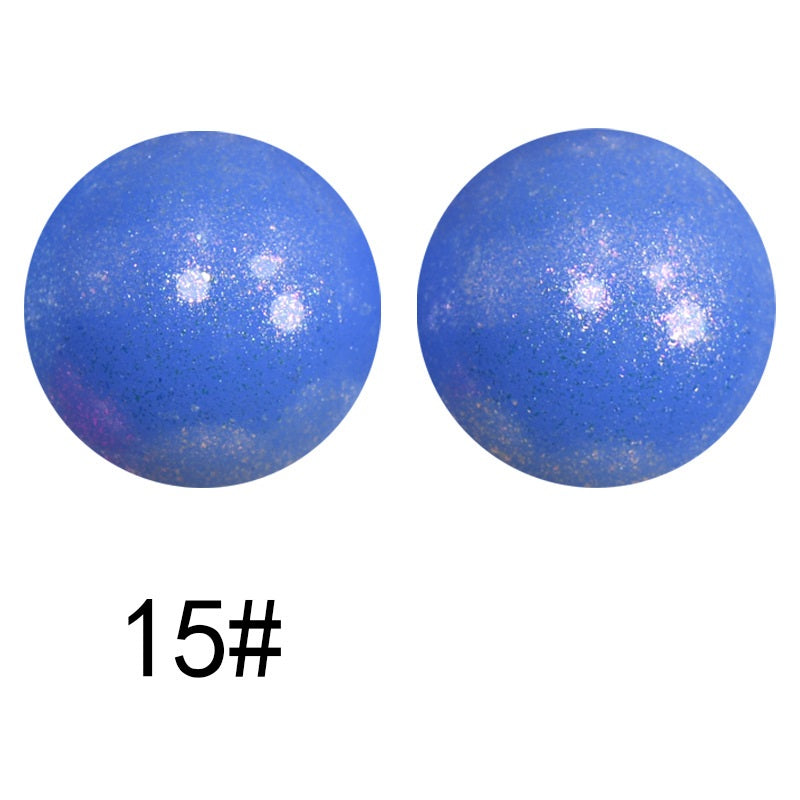 15mm Silicone Beads Sunlight Reactive Color-Shifting Finish 50pcs