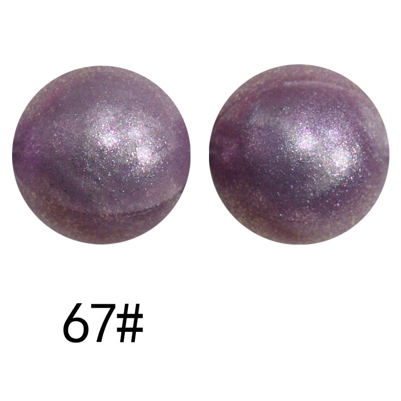 15mm Silicone Beads Sunlight Reactive Color-Shifting Finish 50pcs