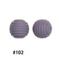 Honeycomb 15mm Silicone Beads Solid Color Textured Matte Finish 50pcs