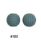 Honeycomb 15mm Silicone Beads Solid Color Textured Matte Finish 50pcs