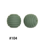 Honeycomb 15mm Silicone Beads Solid Color Textured Matte Finish 50pcs