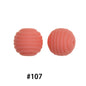 Honeycomb 15mm Silicone Beads Solid Color Textured Matte Finish 50pcs