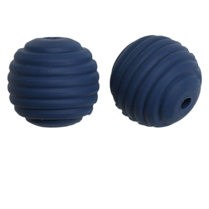 Honeycomb 15mm Silicone Beads Solid Color Textured Matte Finish 50pcs